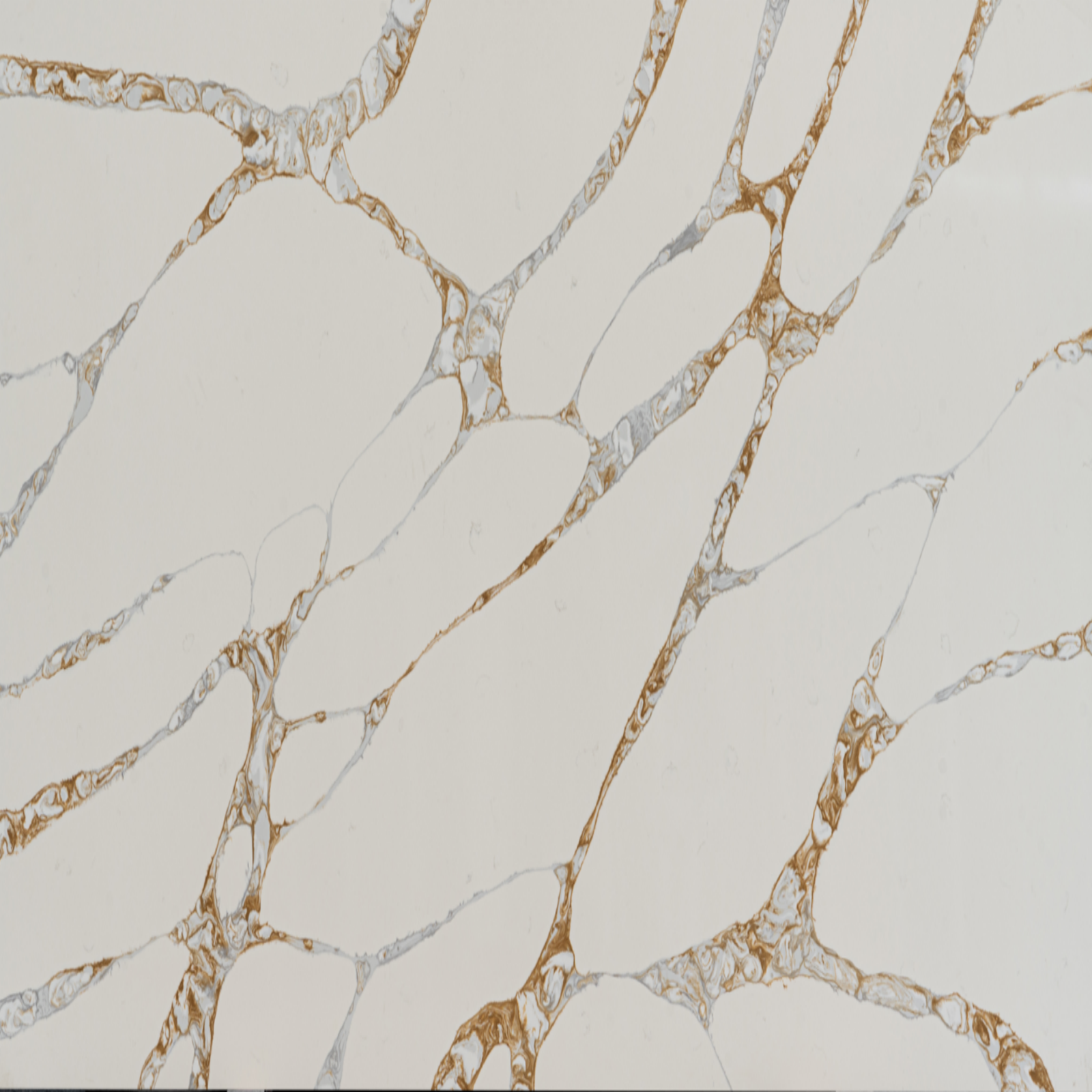 Fish belly gold quartz surface | 鱼肚金石英石表面